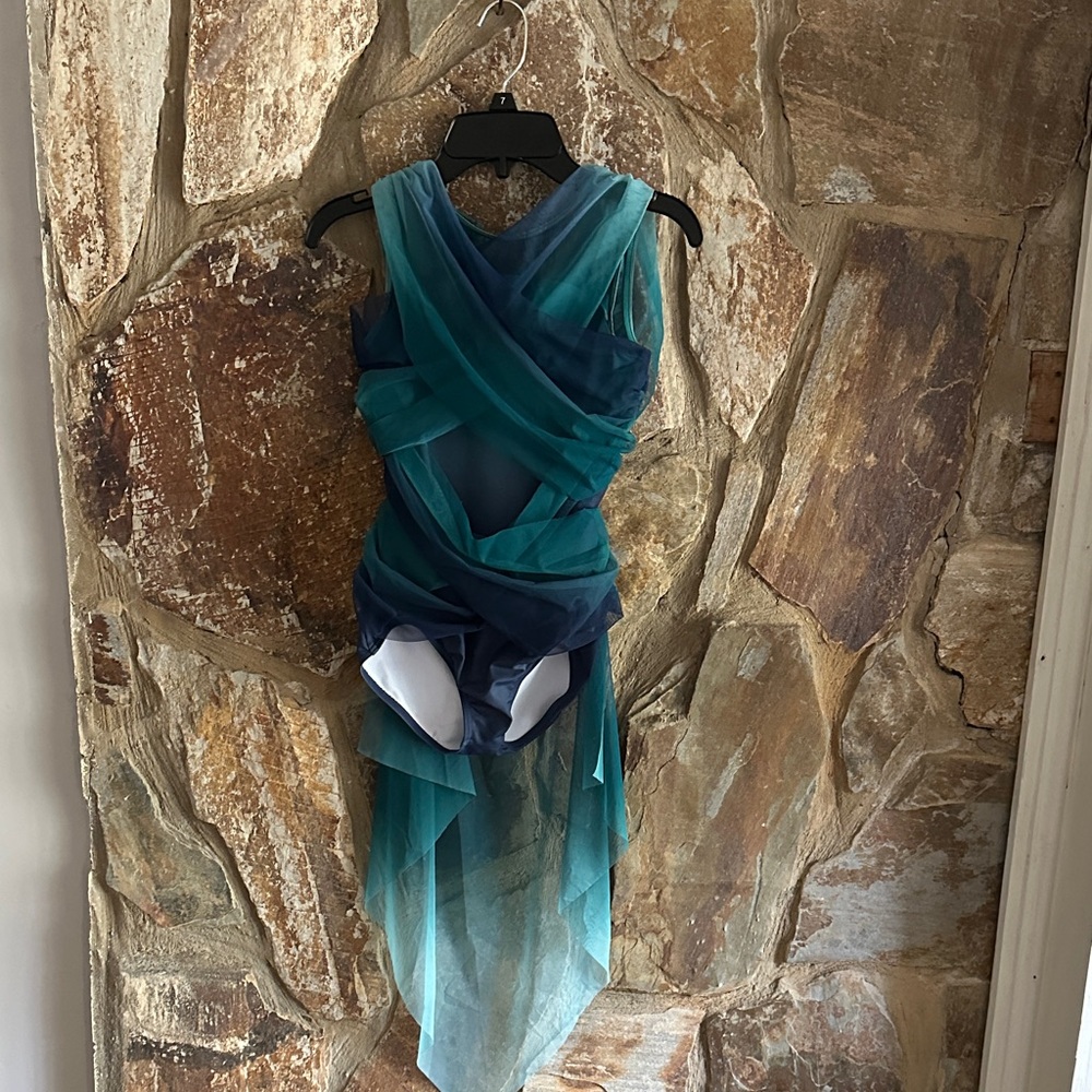 Weissman Teal to Navy Ombré Costume